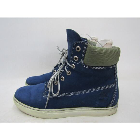 Timberland Mens Size 10.5 M Blue Leather Laces Ankle Caual Shoes main image 7